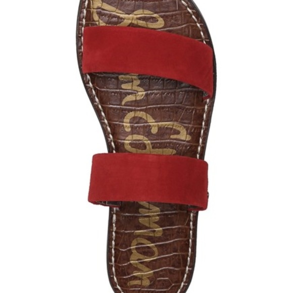 NEW Sam Edelman Gala Slide Sandal Red - Picture 4 of 7
